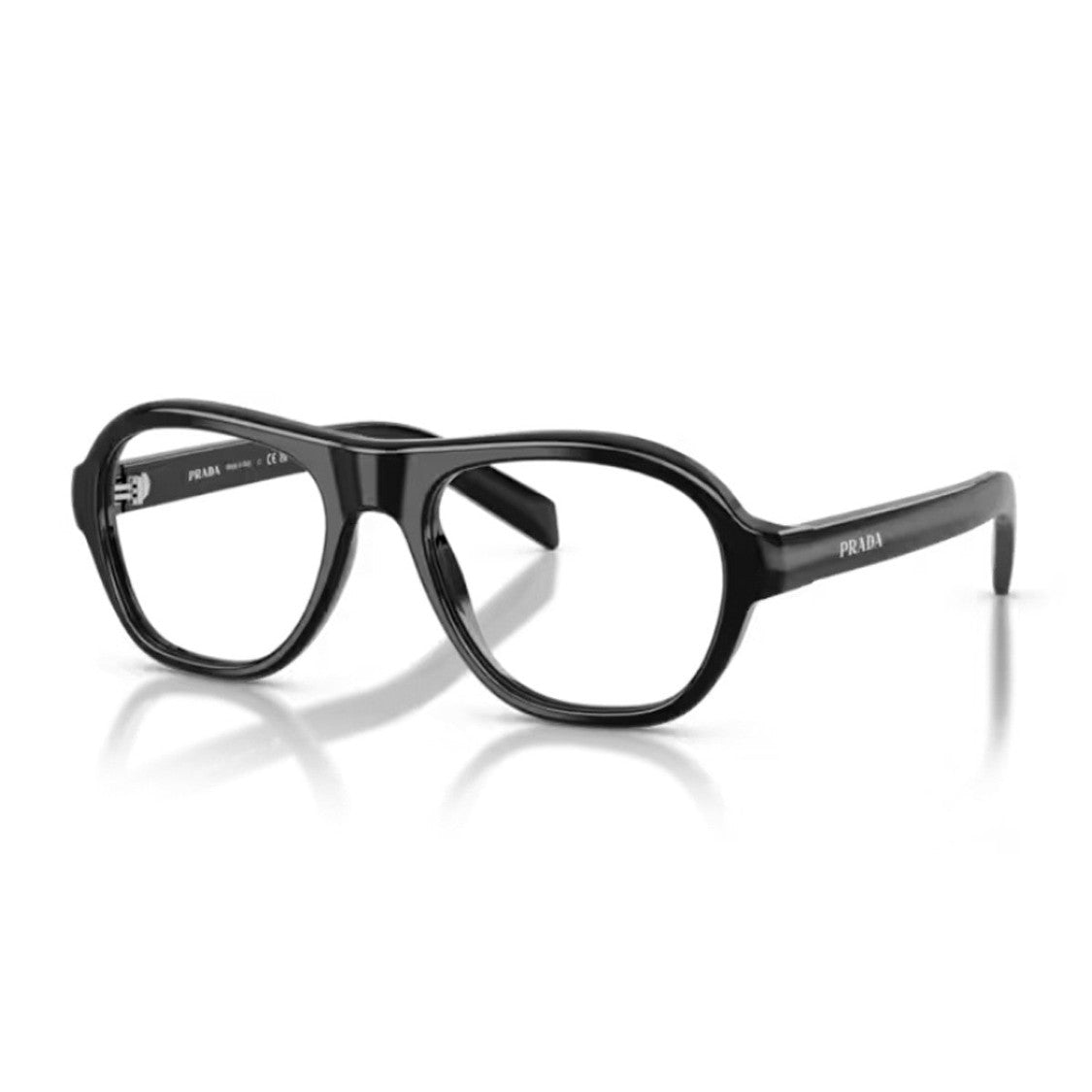 Prada Black Prada Pr C12v Acetate Pilot Sunglasses