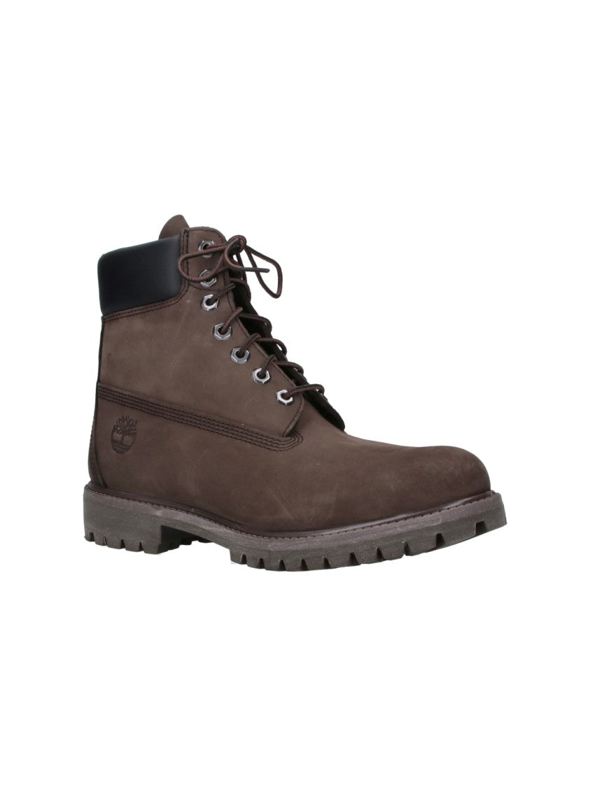 Timberland Brown Premium 6 Inch Leather Ankle Boots