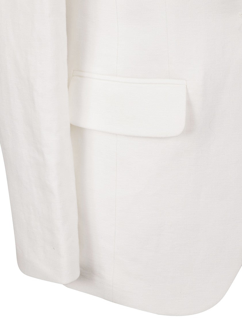 Chloé Tailored White Blazer With Notched Lapels