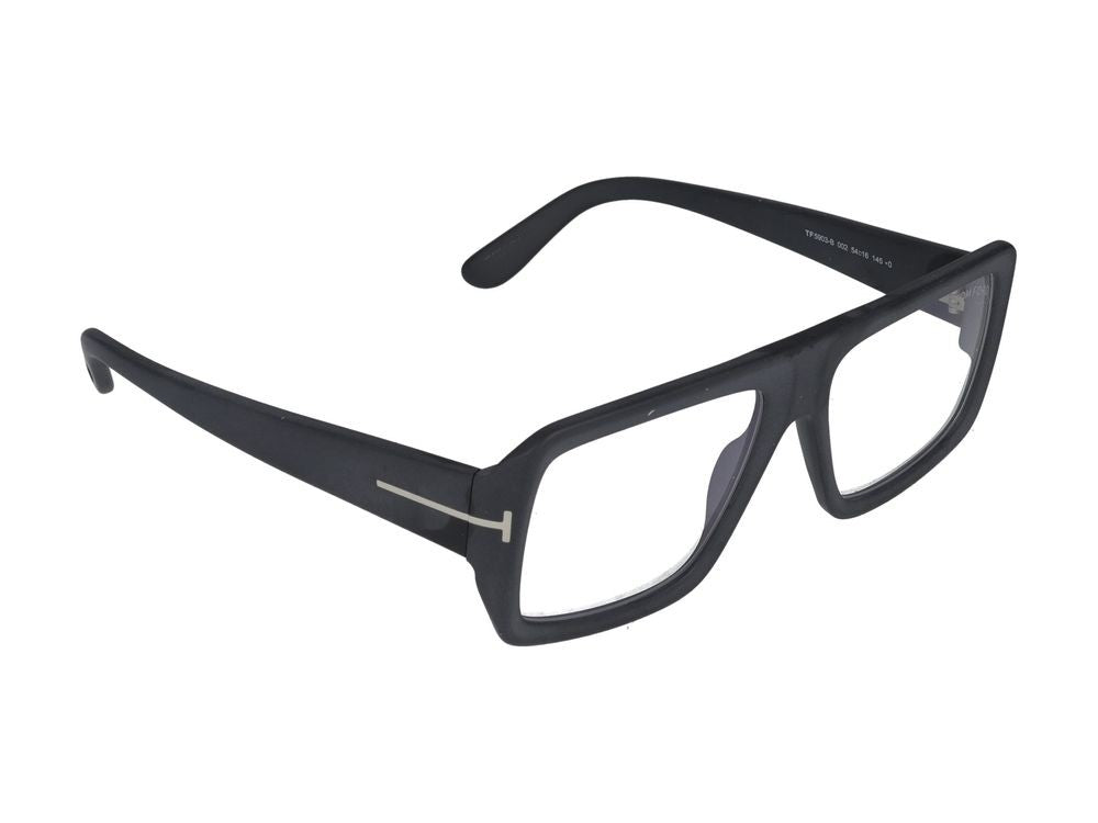 Tom Ford Black Bold Oversized Square Eyeglasses