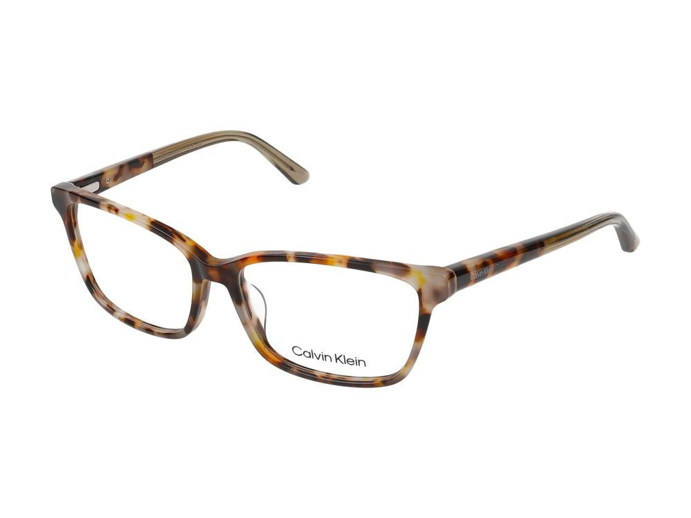 Calvin Klein Vintage Havana Ck22545 Acetate Square Eyeglasses