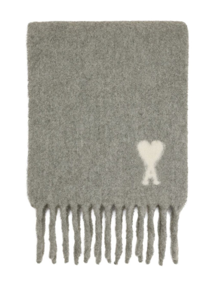Ami Paris Long Jacquard Weave Scarf