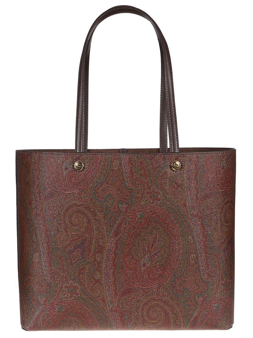 Etro Medium Essential Paisley Cotton Blend Tote