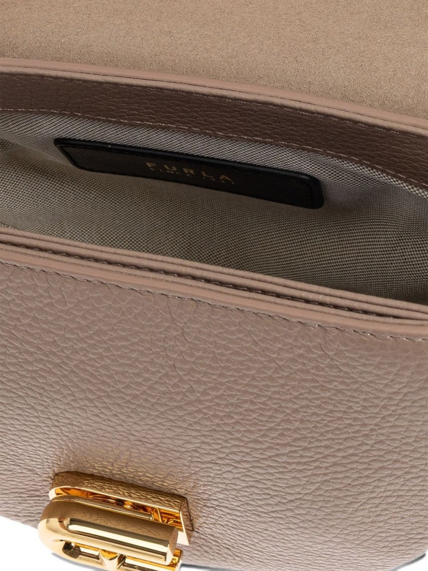 Furla Structured Crossbody Bag With Rounded Flap