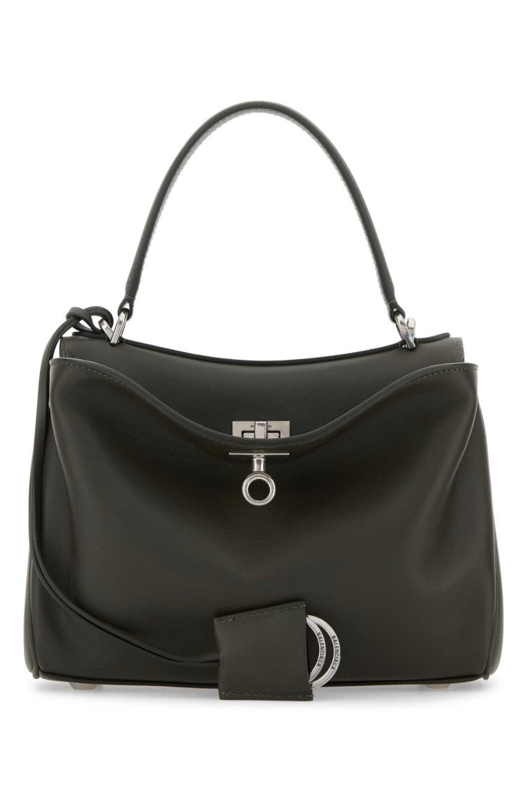 Balenciaga Dark Green Leather Mini Rodeo Handbag