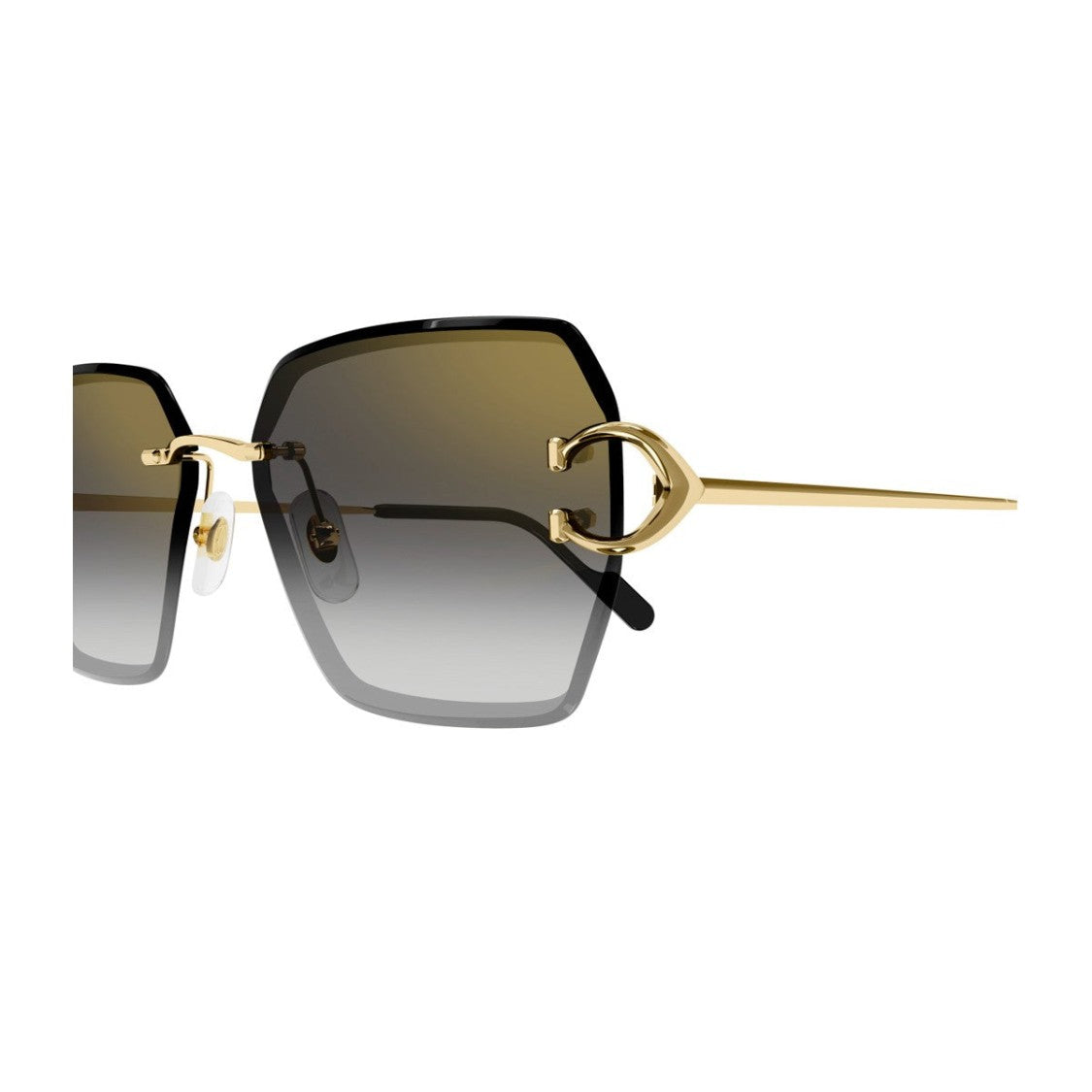 Cartier Gold Décor C Metal Sunglasses
