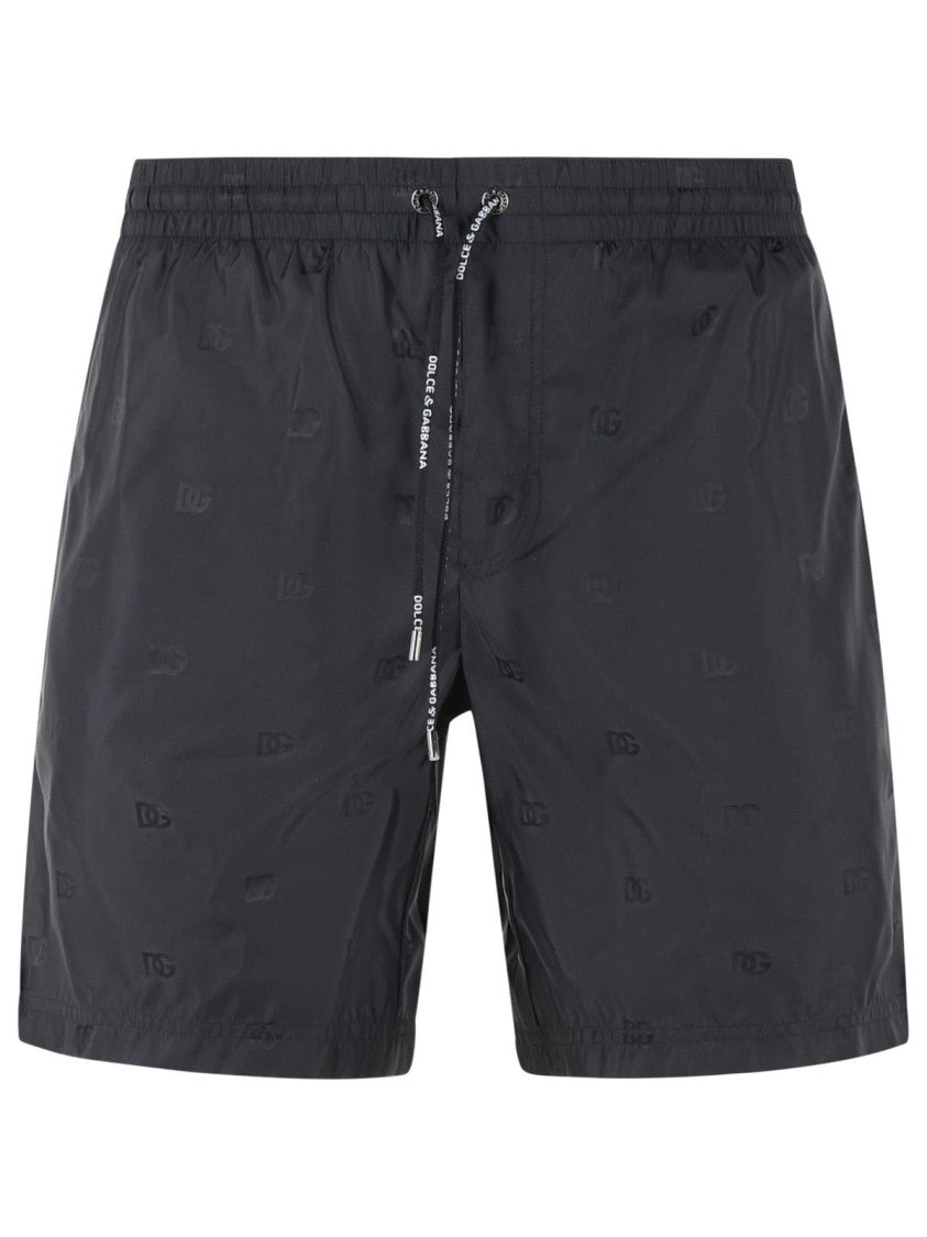 Dolce & Gabbana Black Polyamide Swimsuit