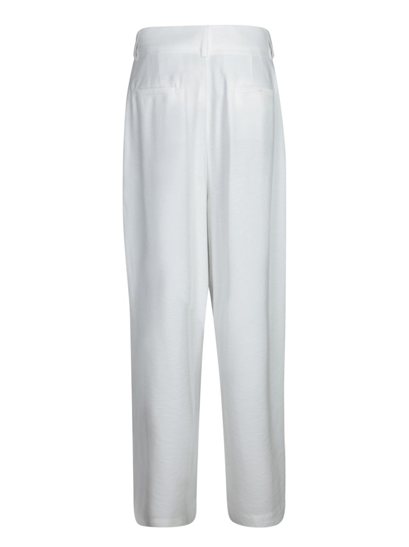 Blanca Vita High-Waisted Trousers With Pleats And Hidden Zipper