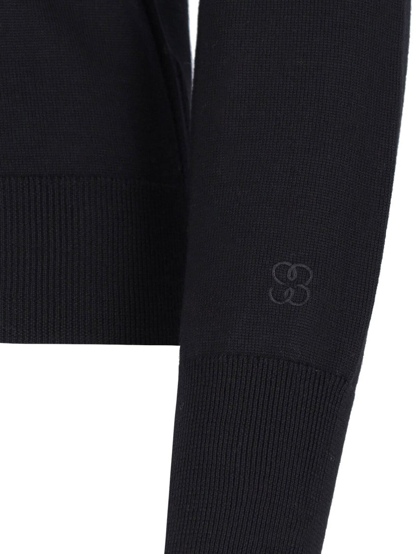 Filippa K K Logo Turtleneck In Black