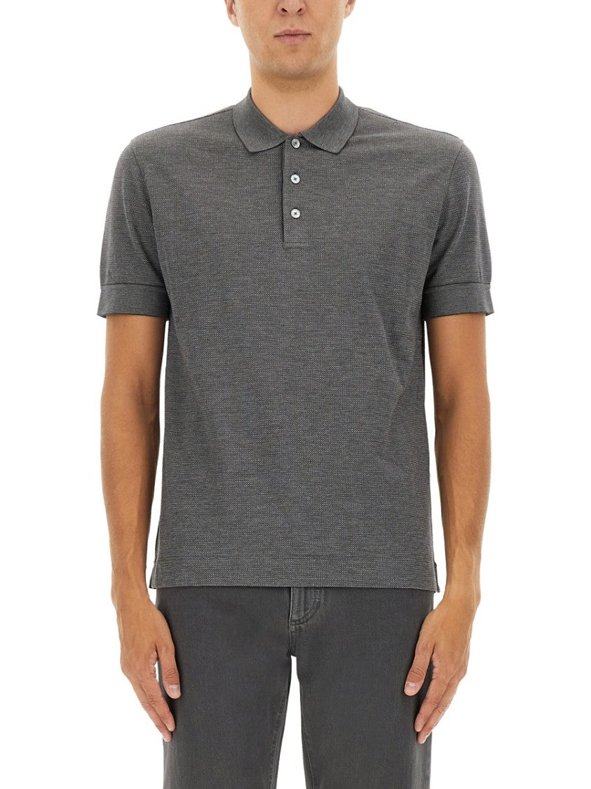 Zegna Cotton Blend Polo Shirt