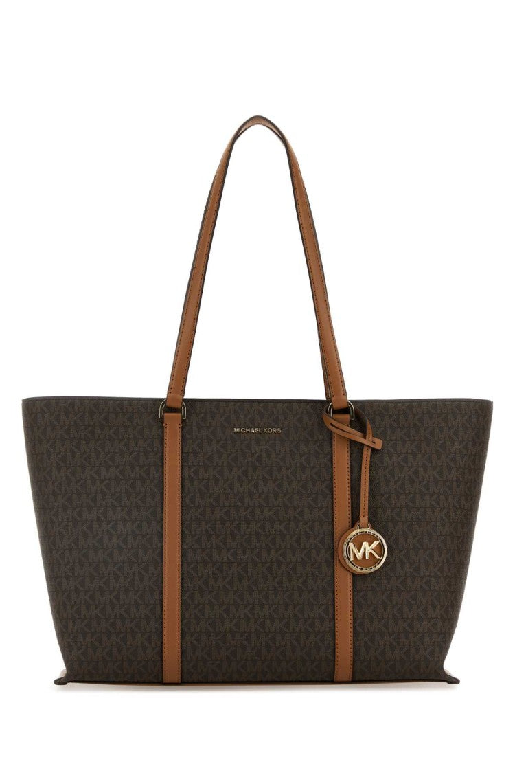 Michael Michael Kors Printed Canvas Temple Shopping Bag