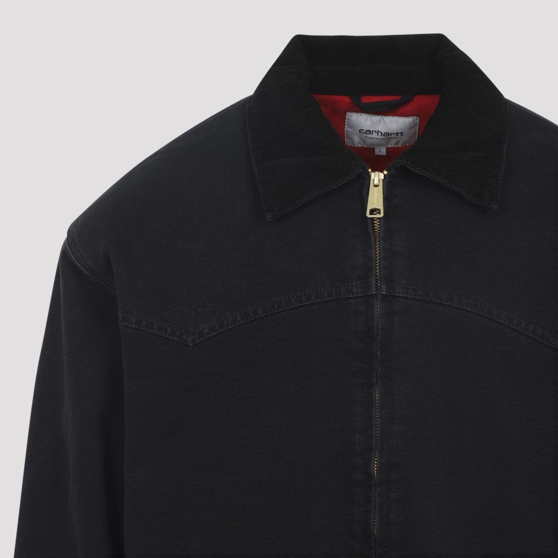 Carhartt Wip Black Cotton Og Santa Fe Jacket