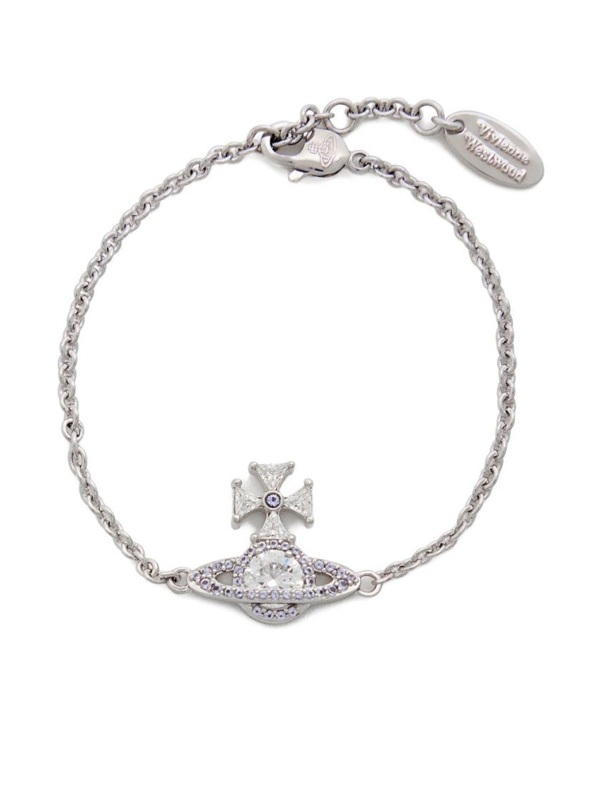 Vivienne Westwood Delicate Silver-Tone Planet Charm Link Bracelet