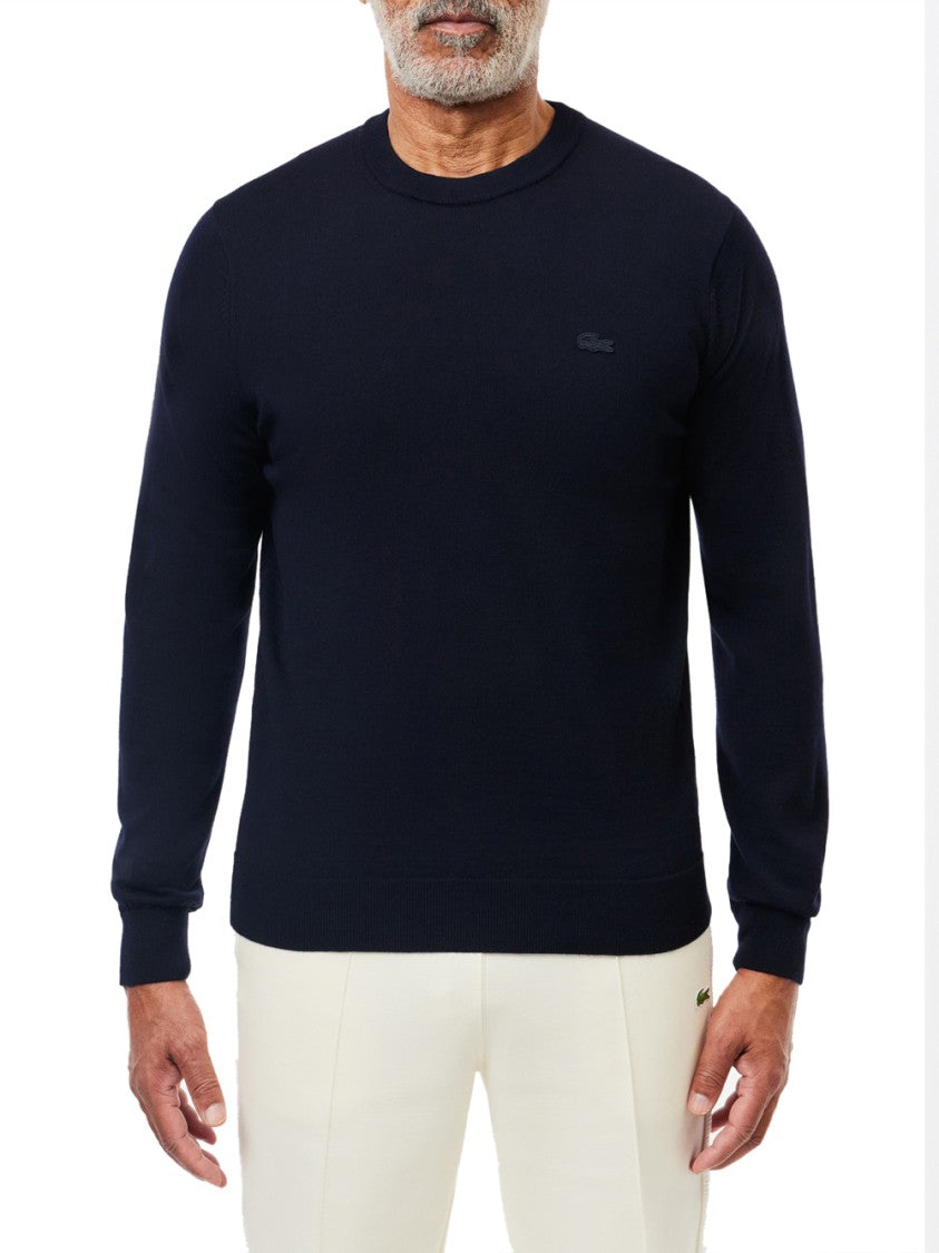 Lacoste Crew Neck Ribbed Sweater