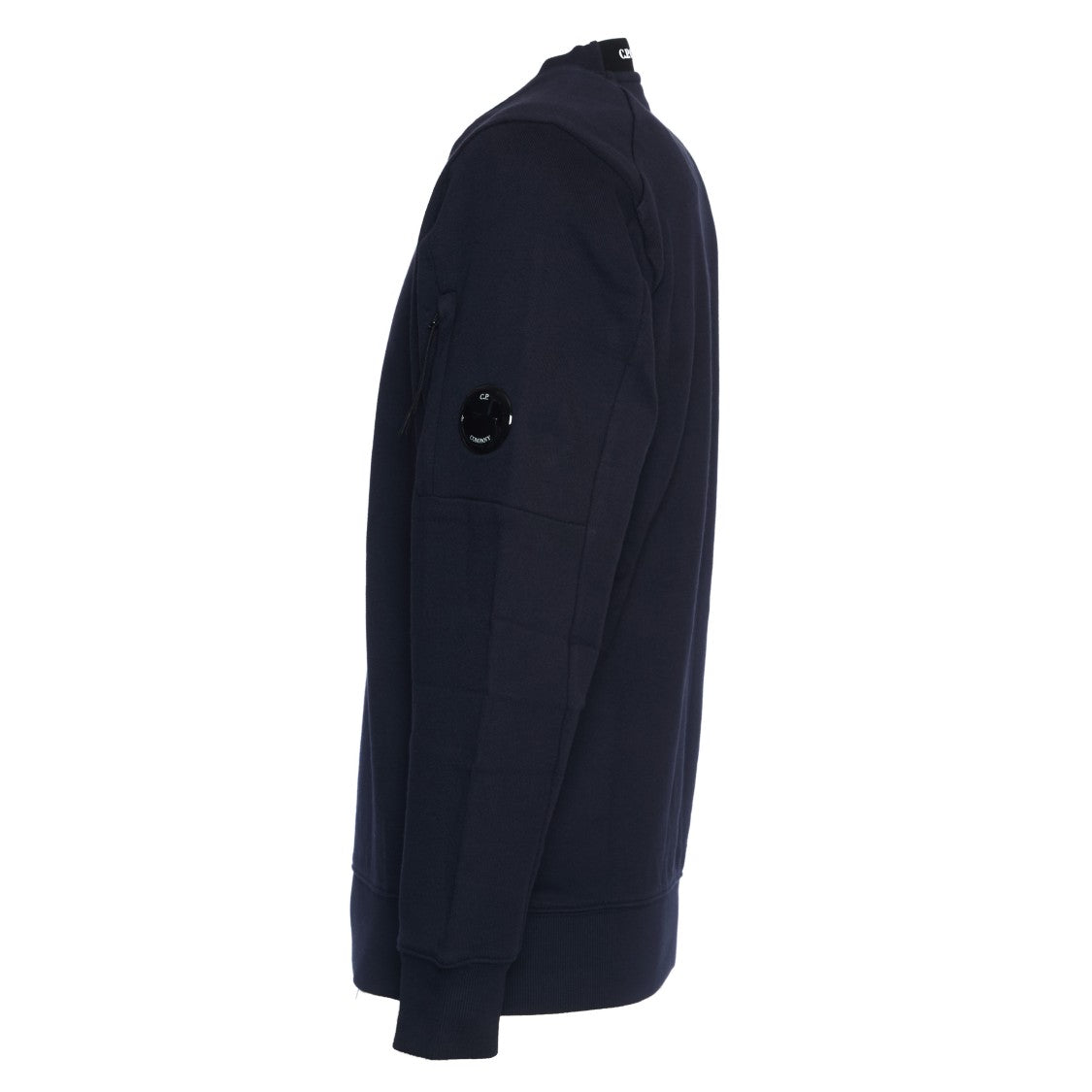 C.P. Company Diagonal Raised Fleece Crew Neck Lens Sweatshirt