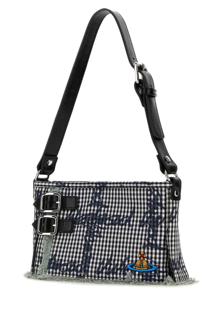 Vivienne Westwood Printed Fabric Heather Shoulder Bag