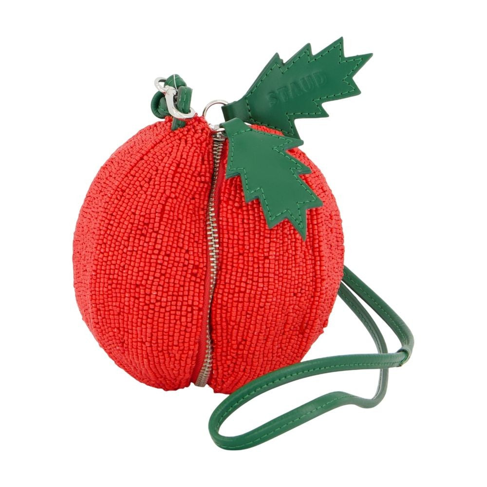 Staud Campari Beaded Bag - Synthetic - Red