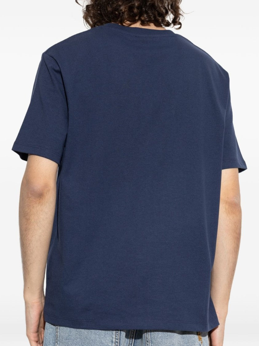 Balmain Navy Blue Vintage Cotton T-Shirt