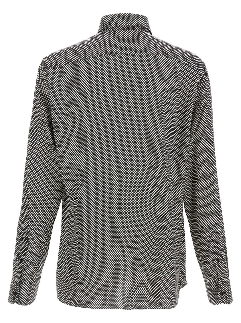 Tom Ford Black Polka Dot Lyocell Shirt