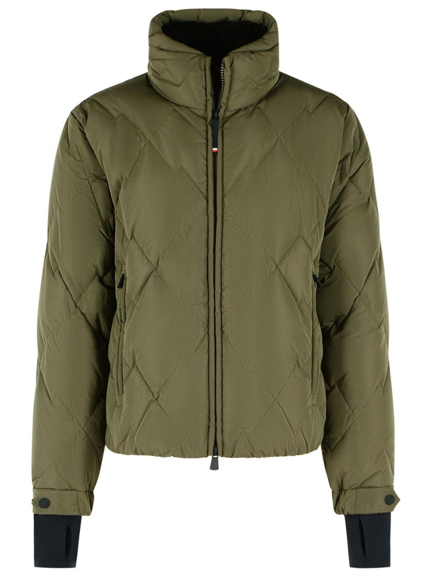 Moncler Grenoble Olive Green Bramans Quilted Polyester Jacket