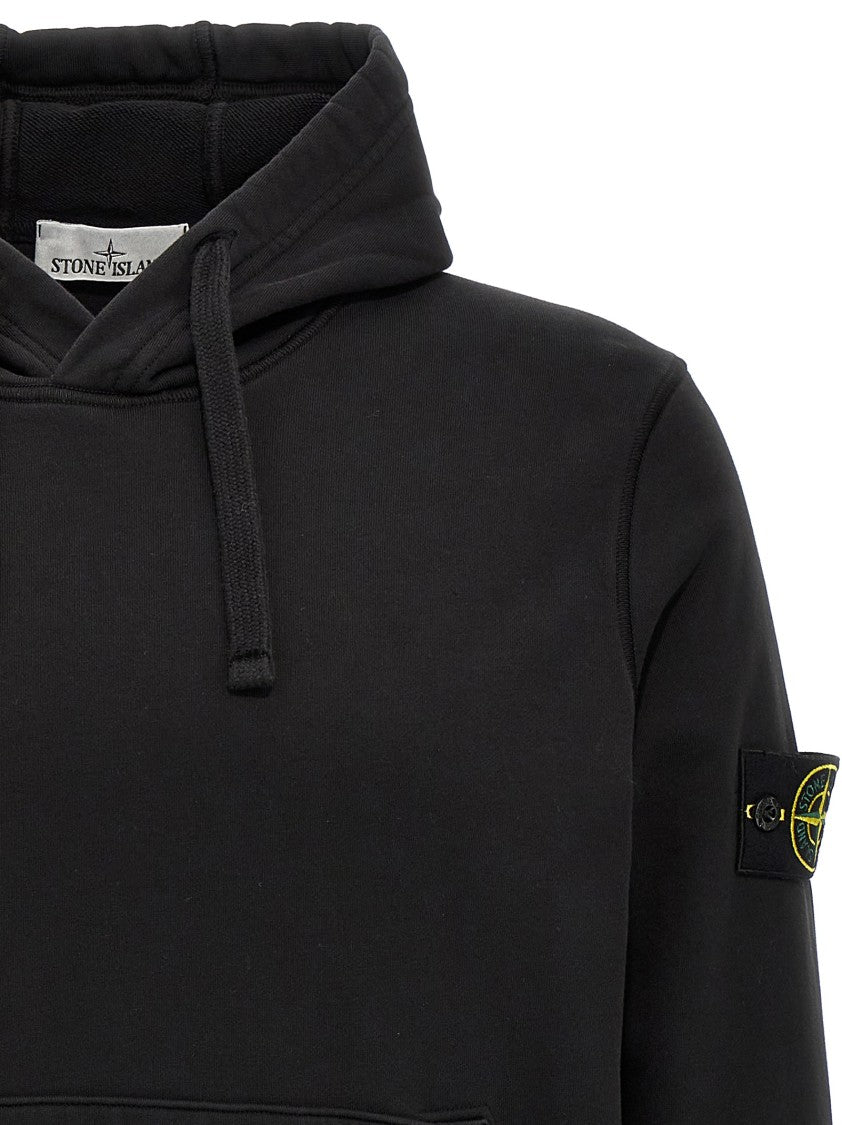 Stone Island Logo Badge Hoodie