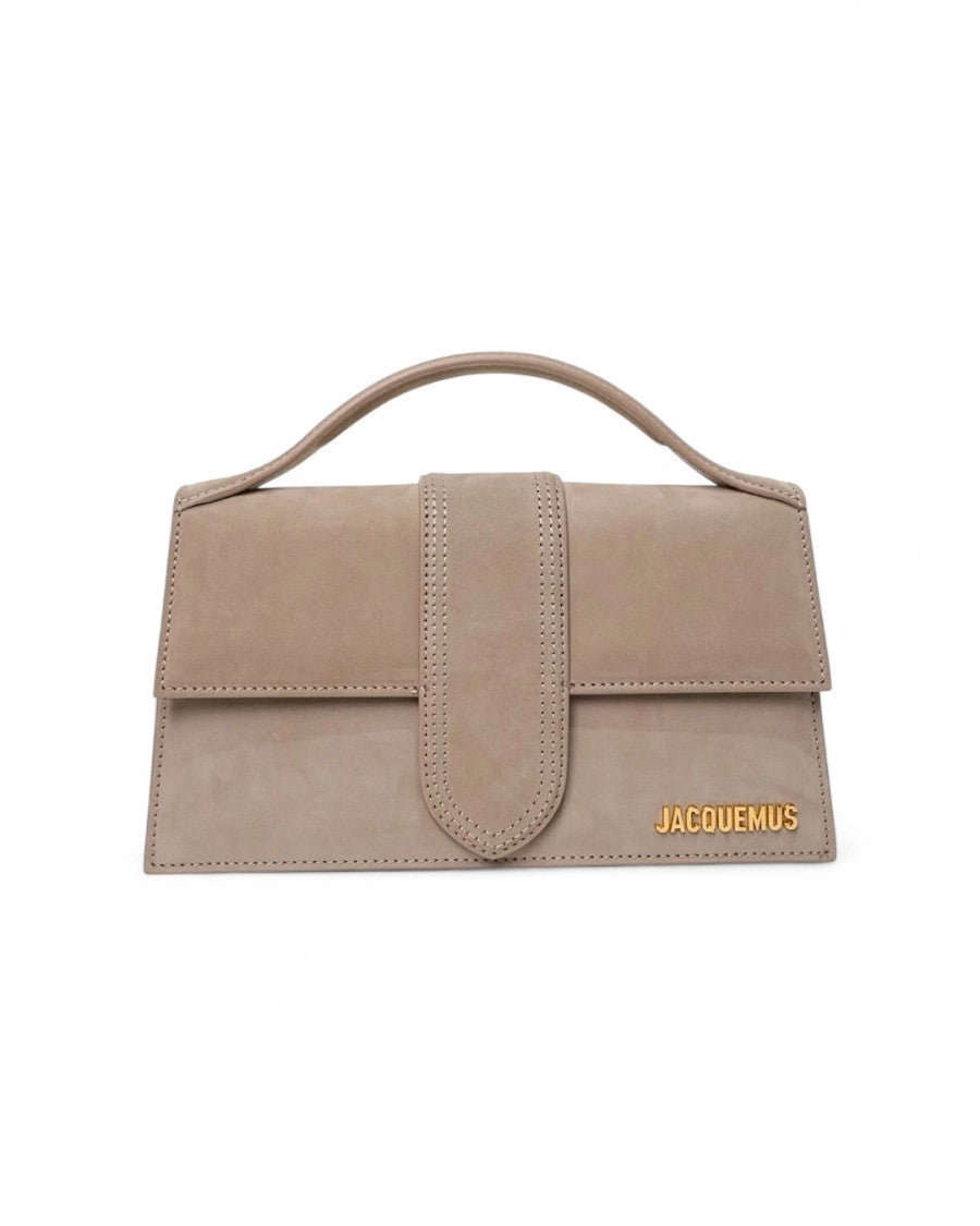 Jacquemus Le Grand Bambino In Beige Suede