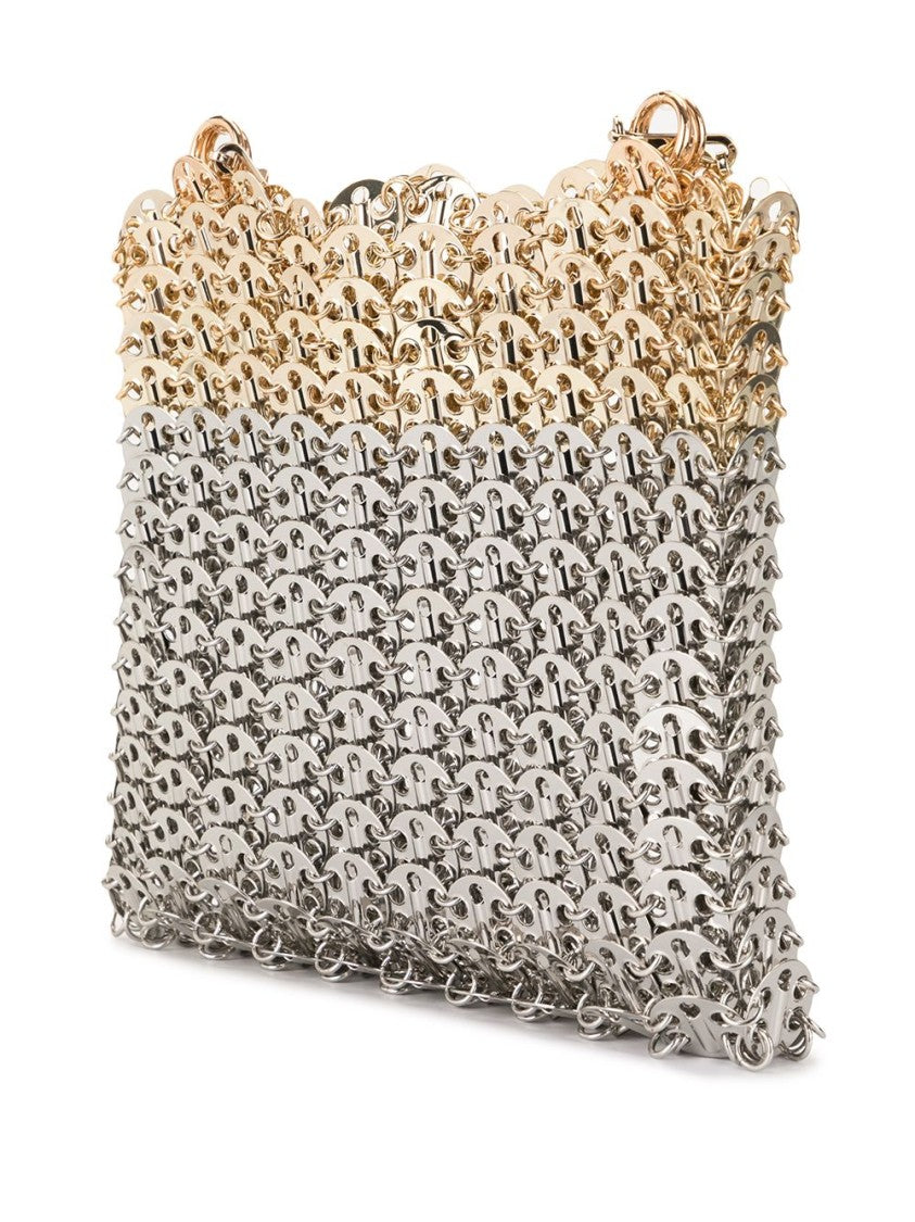 Rabanne Chainmail Handbag With Gradient Finish And Scalloped Edging
