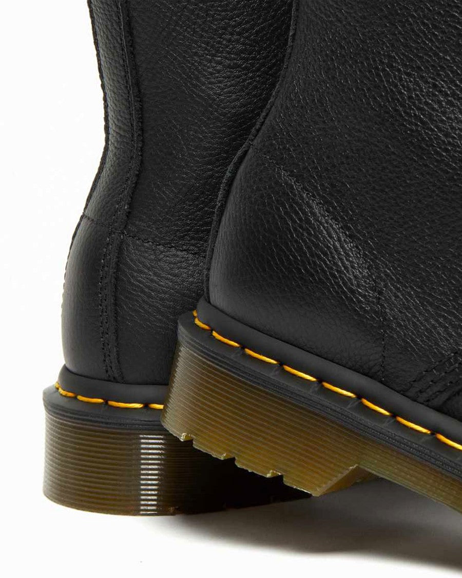 Dr. Martens Pascal Black Pebbled Leather Boots
