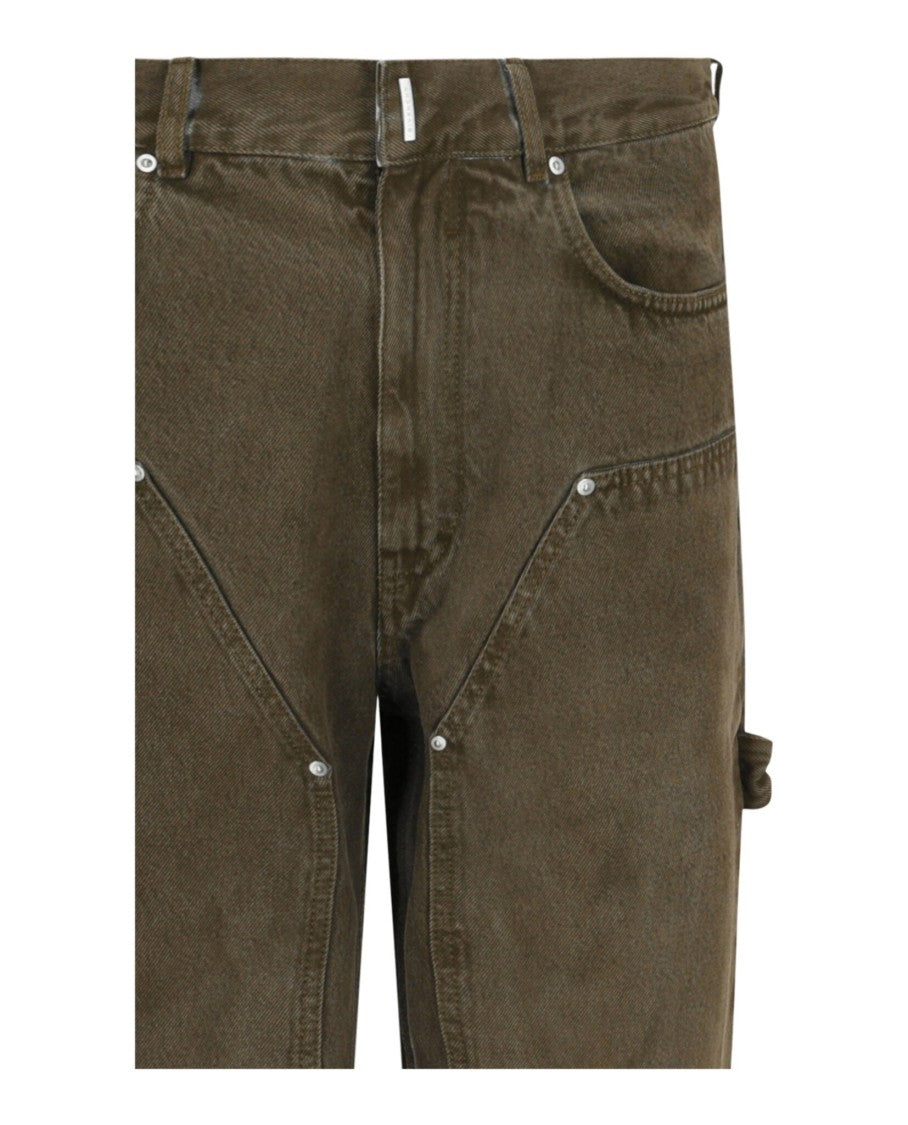 Givenchy Brown Relaxed-Fit Carpenter Jeans