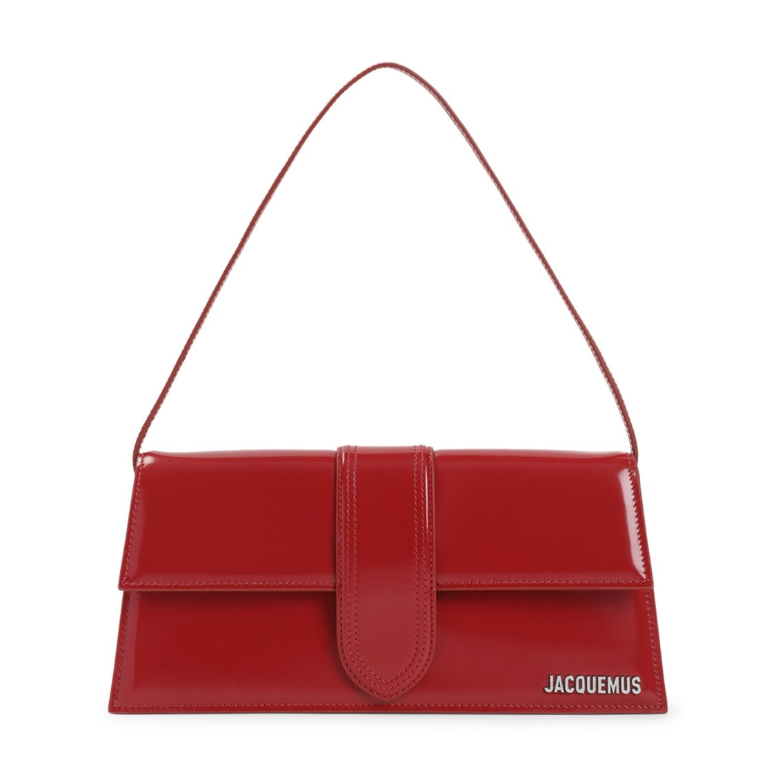 Jacquemus Le Bambino Long Red Calf Leather Handbag