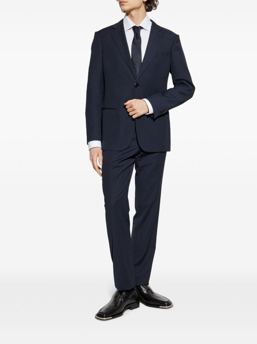 Giorgio Armani Navy Blue Wool Suit