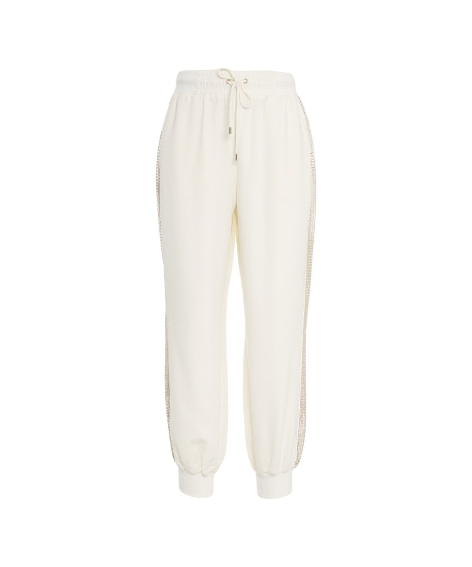 Liu Jo Joggers With Paillettes And Slip Pockets