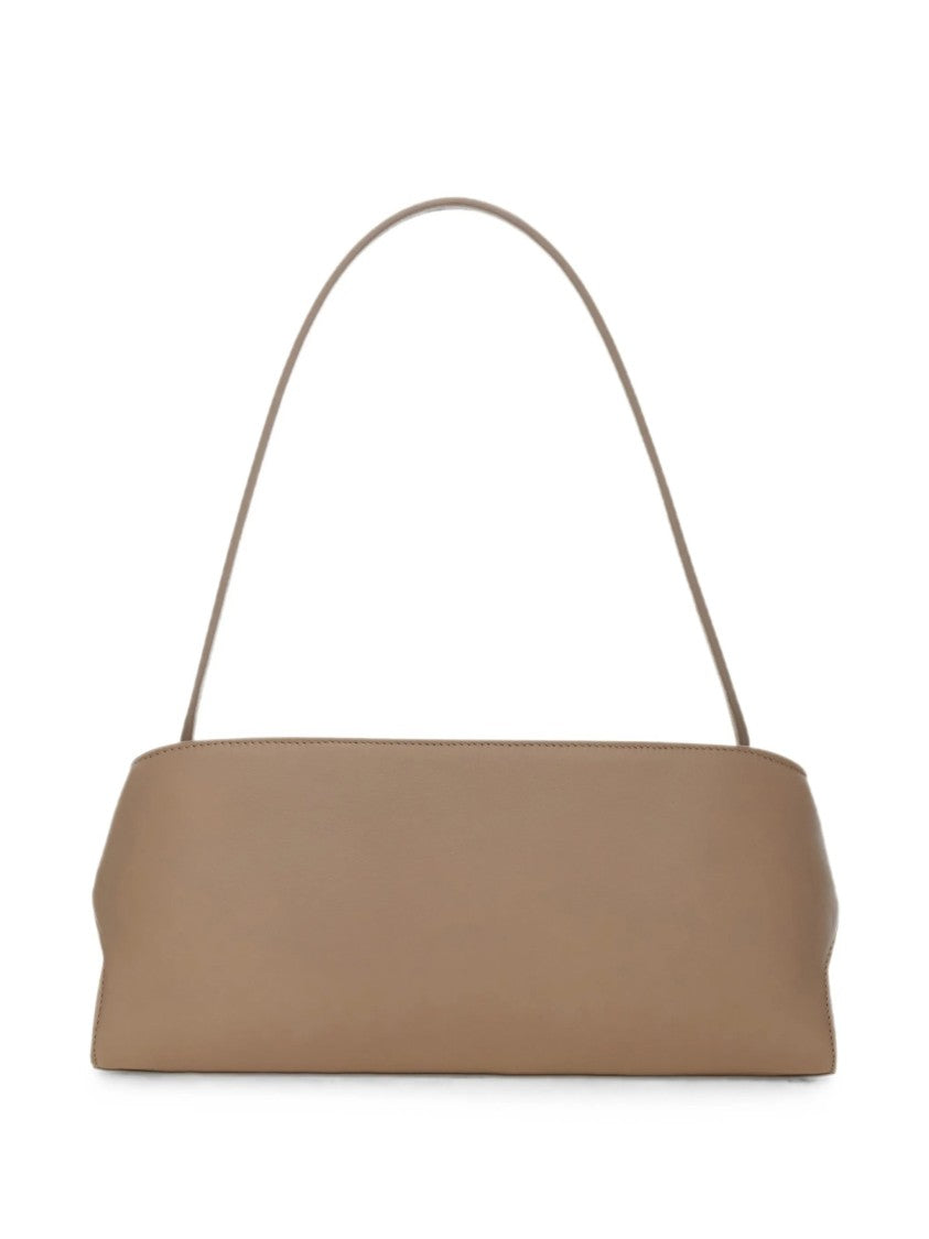 Salvatore Ferragamo Elongated Calf Leather Shoulder Bag With Gold-Tone Hardware