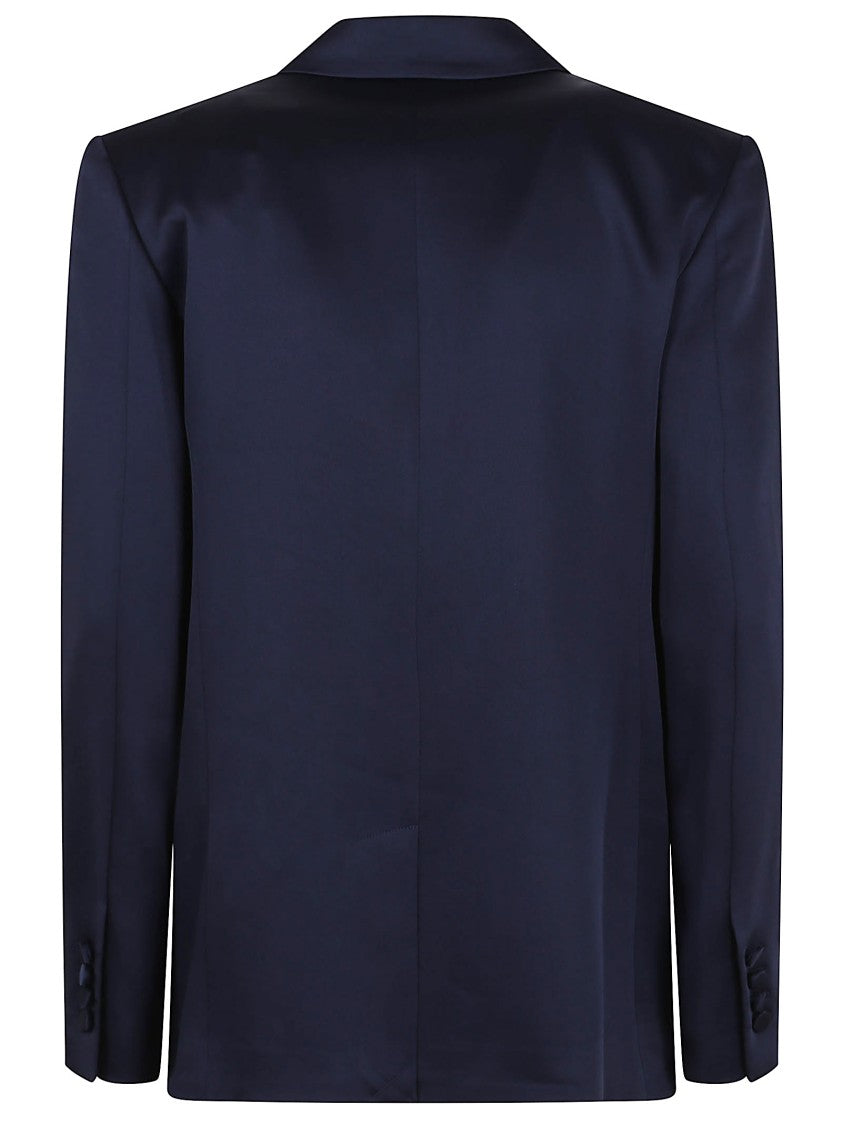 Jonathan Simkhai Double-Breasted Blazer With Sharp Lapels