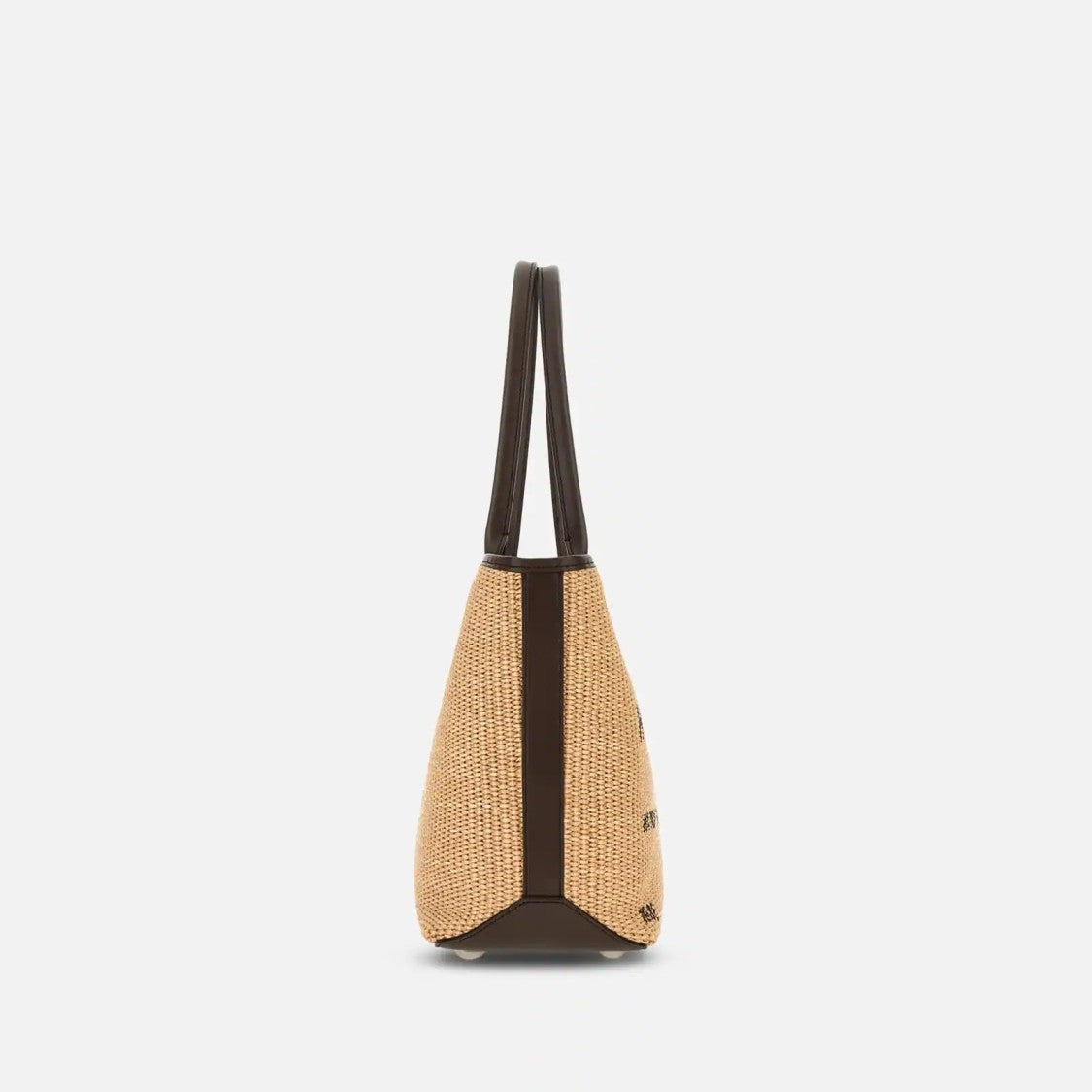 Hogan Beige Address Shopping Piccola Raffia Shopping Bag