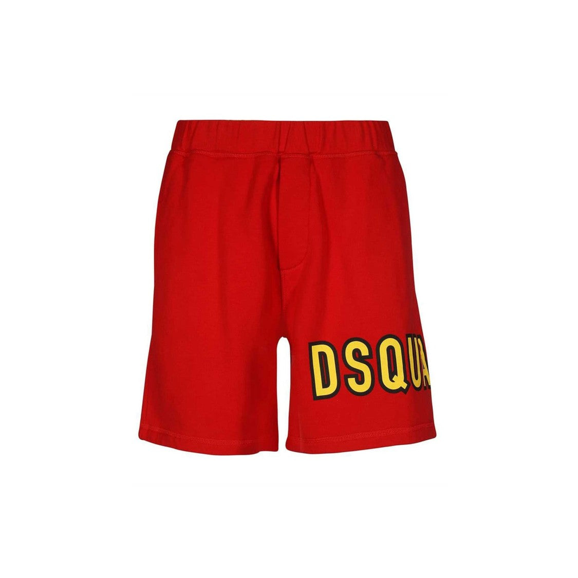 Dsquared2 Cotton Logo Shorts With Elastic Waist