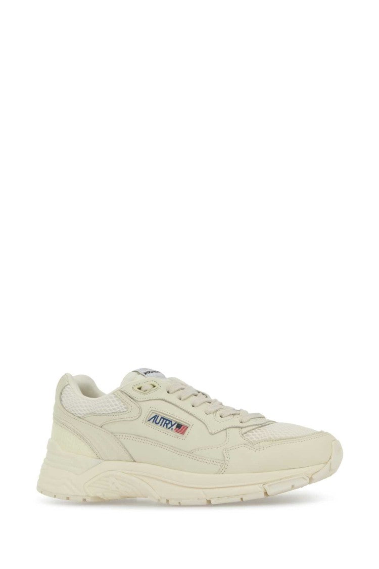 Autry White Leather And Mesh Hyperway Sneakers