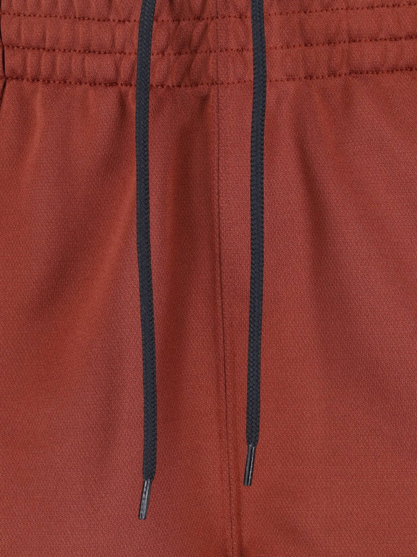 Needles Red Wide-Leg Butterfly Embroidered Track Pants