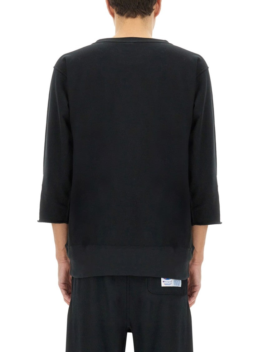 Undercover Oversized Black T-Shirt With Logo Patches