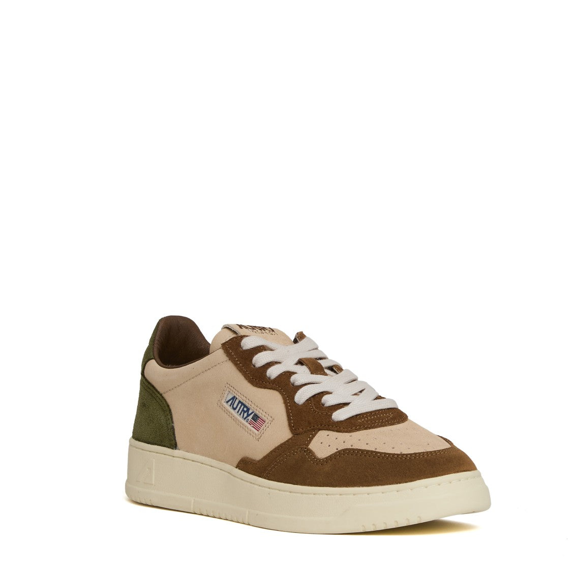 Autry Medalist Low Tricolor Suede Sneakers
