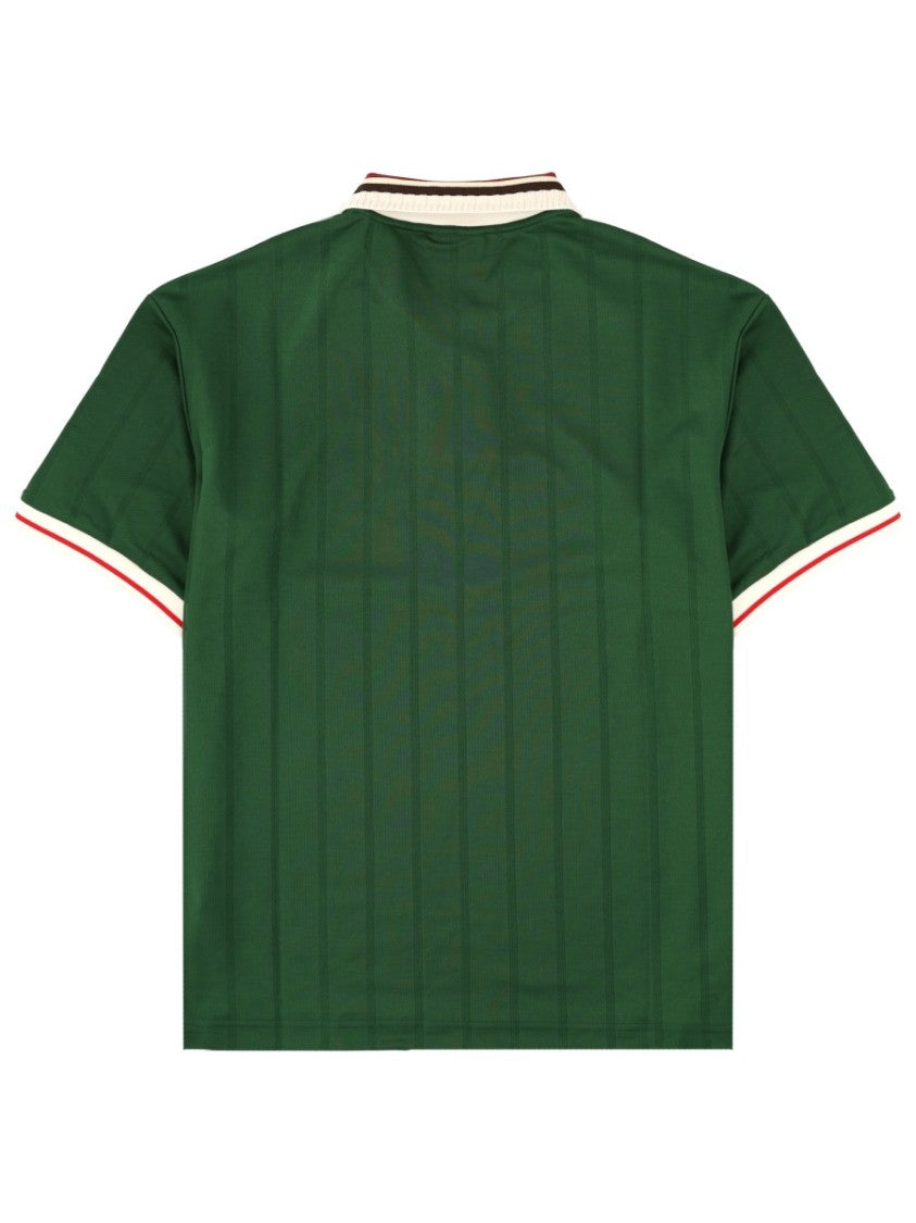 Drôle De Monsieur Green D Hibiscus Polyester-Blend Polo Shirt