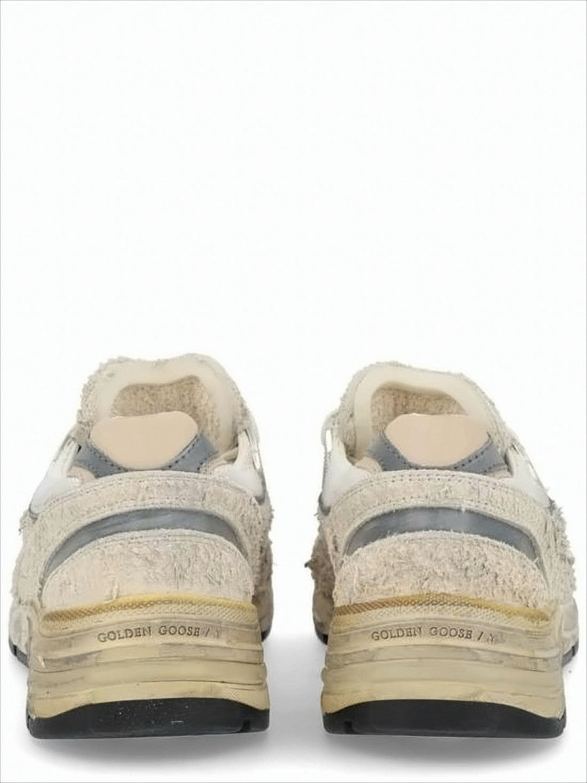Golden Goose Distressed Textured Sneakers With Star Detail