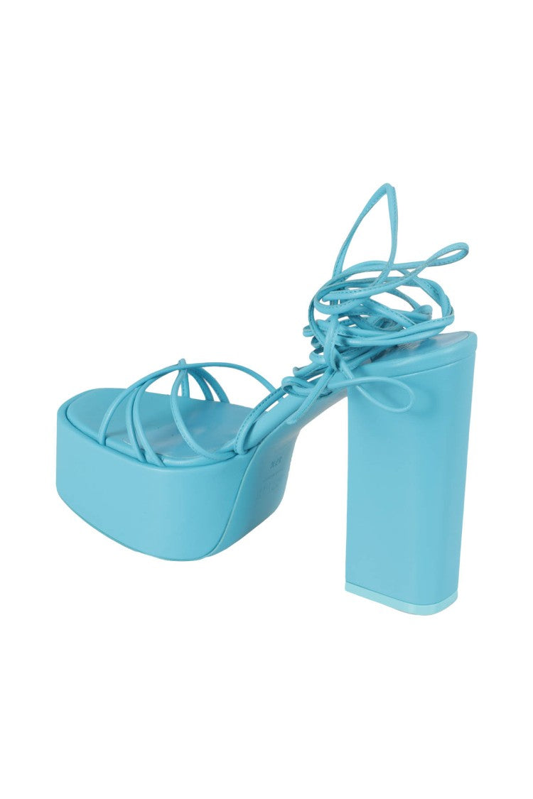 Paris Texas Turquoise Platform Sandals