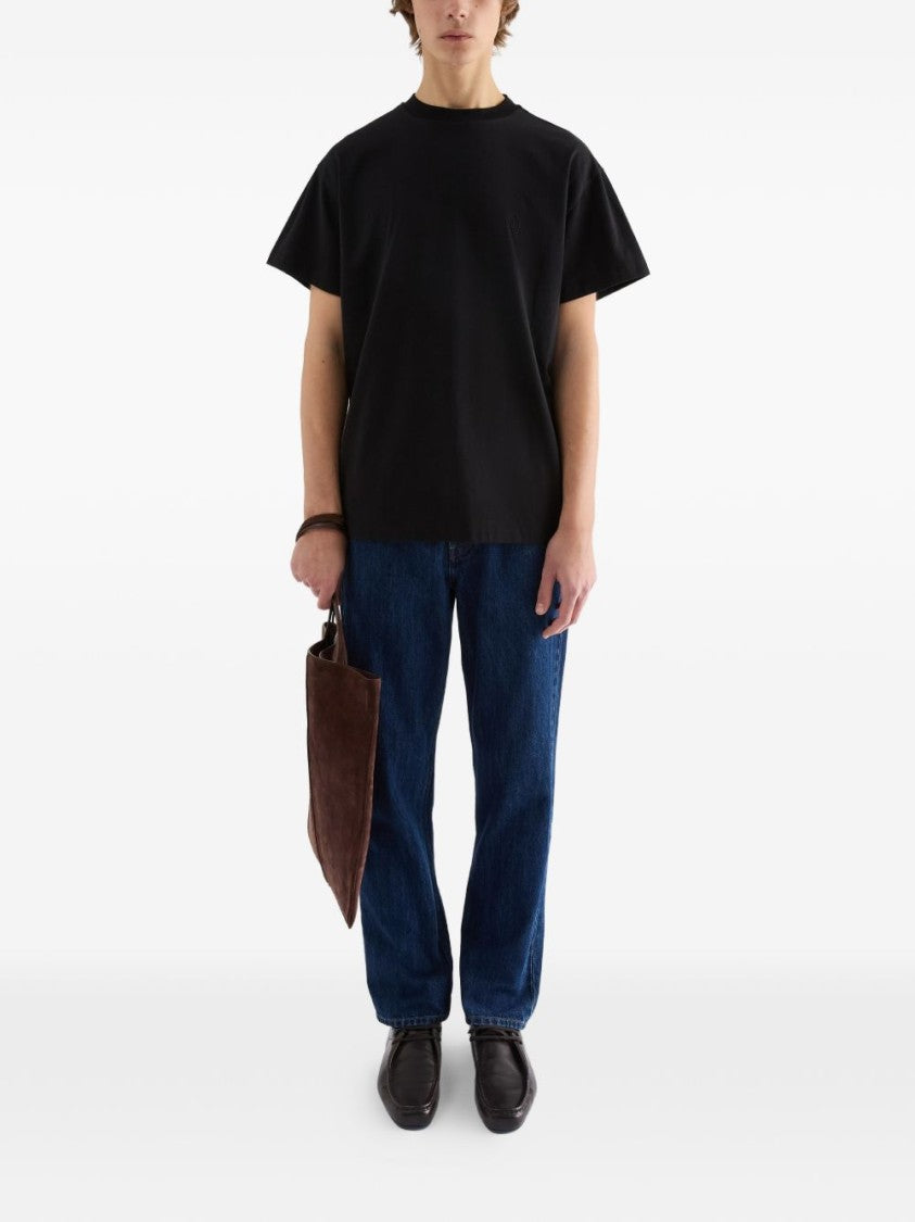 Jil Sander Deep Blue Relaxed-Fit Denim Five-Pocket Trousers