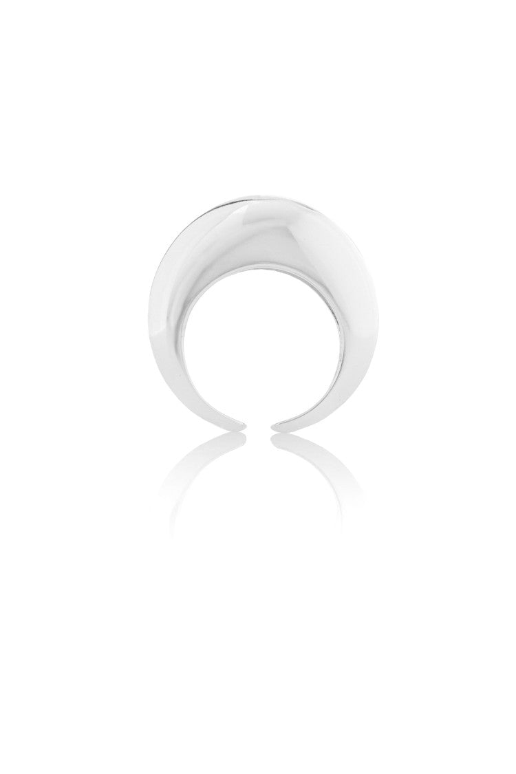 Federica Tosi Silver Ring New Stone 925 Silver-Plated Bronze Metal Ring