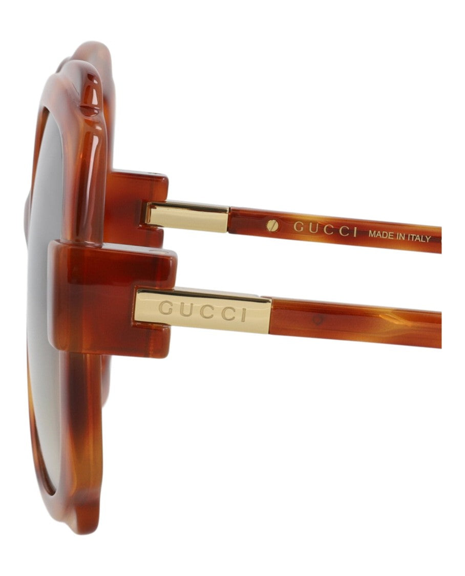 Gucci Round-Frame Injection Sunglasses