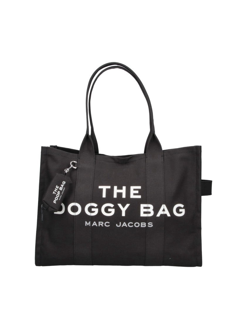 Marc Jacobs Black The Doggy Bag Graphic Tote