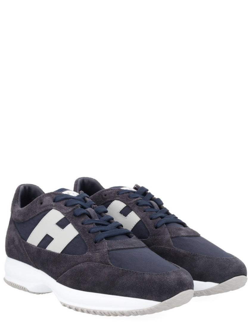 Hogan Interactive Dark Navy Suede Sneakers
