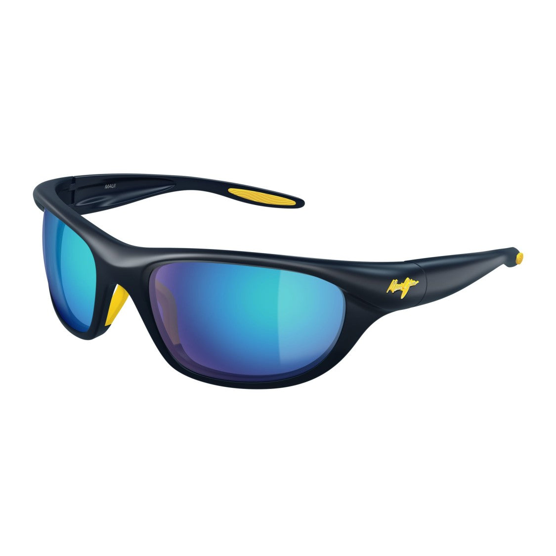 Maui Jim Haulani Wraparound Sunglasses With Gradient Reflective Lenses
