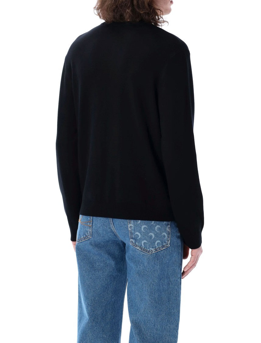 Marine Serre Moon Logo Knit Sweater
